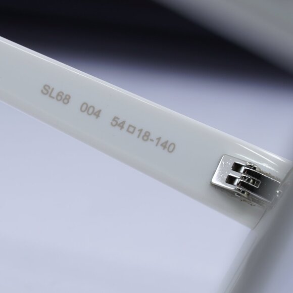 Saint Laurent SL68 004 Cat Eye Sunglasses - Ivory/Grey - Picture 9 of 11